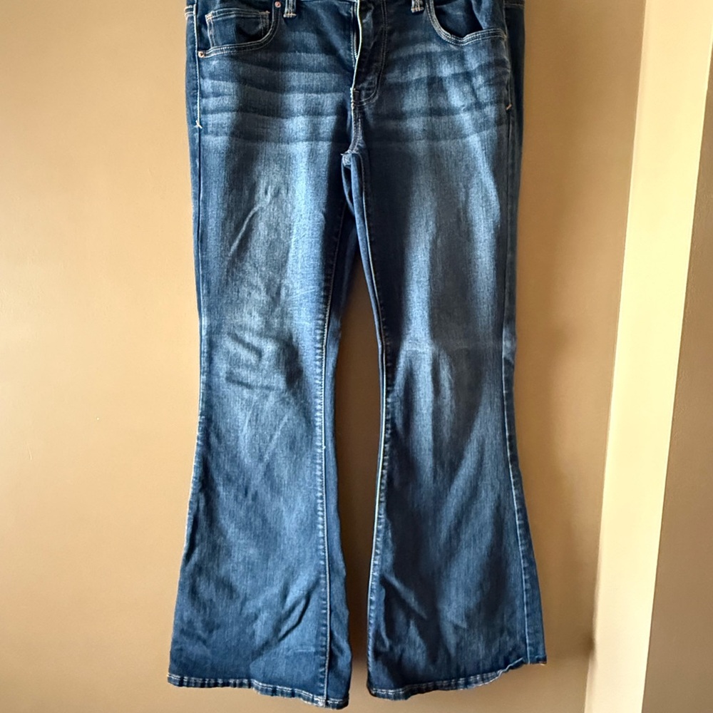 American Eagle Outfitters Blue Flare & Wide Leg Jeans